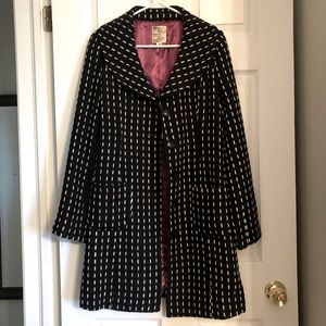 Tulle Stitched Stripe Peacoat
